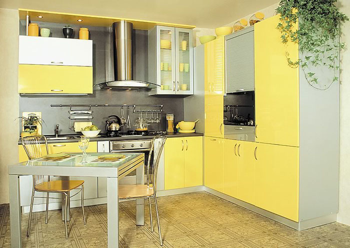 Кухня желтого цвета: оригинальное и необычное решение для кухонного помещения