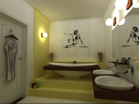 Оригинальный и неповторимый дизайн ванной комнаты