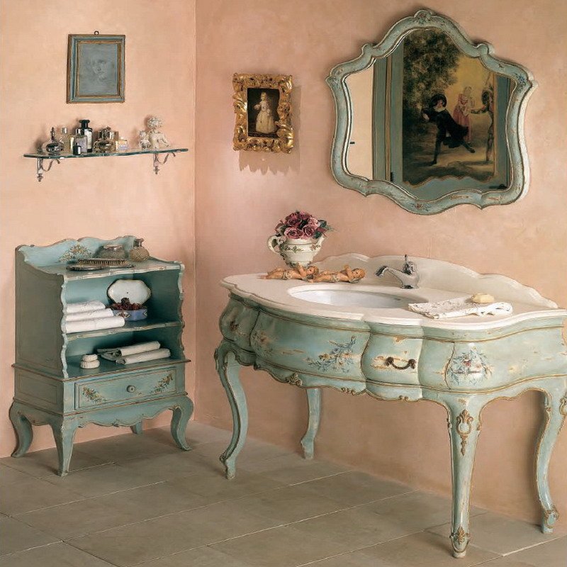 Ванная комнатя в итальянском стиле на основе барокко