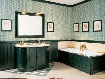 Отделка ванной комнаты в классическом стиле