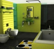 Декор ванной комнаты, совмещенной с санузлом