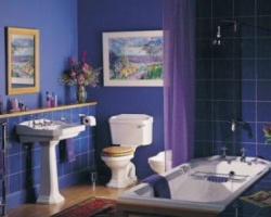 Советы по созданию синей ванной в квартире в морском стиле