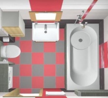 Современный дизайн ванны, совмещенной с туалетом