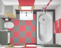 Современный дизайн ванны, совмещенной с туалетом