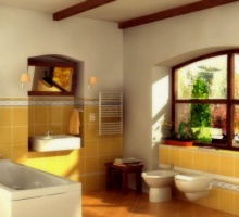 Окно в ванной как прекрасное дополнение дизайна помещения