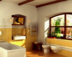 Окно в ванной как прекрасное дополнение дизайна помещения
