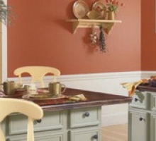 Декоративная окраска кухонных стен: интересные способы, тонкости процесса