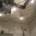 Кассетные потолки в интерьере ванной