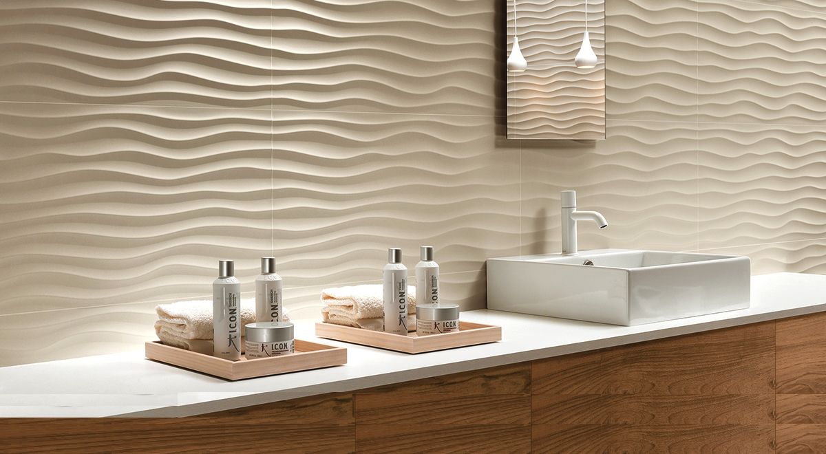 3d плитка для ванной: яркий индивидуальный дизайн