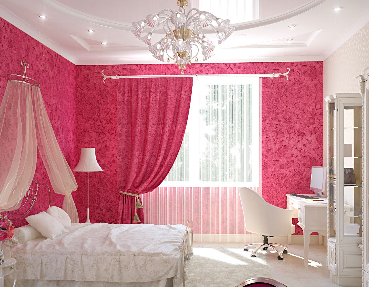 Дизайн штор в комнату подростка девочки